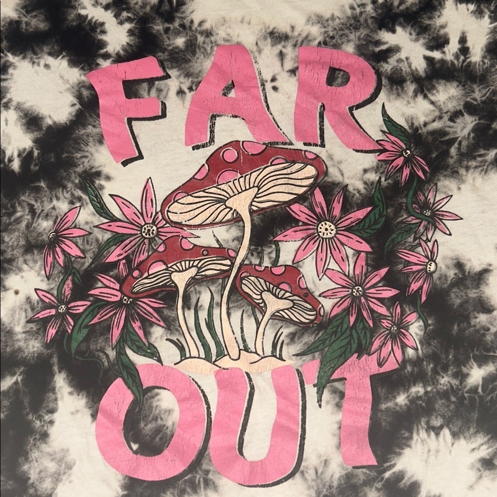❤️2/$15 Mushroom Tie-Dye tee cotton tee Shirt - Picture 2 of 3